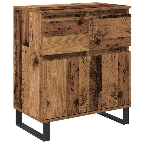 vidaXL Sideboard Altholz 60 x 35 x 70 cm Verbundholz und Eisen