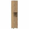 vidaXL Badezimmerschrank-Set TULUM Artisan-Eiche 37 x 31,5 x 203 cm