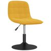 vidaXL Esszimmerst&uuml;hle 2 Stk. Drehbar Senfgelb Samt