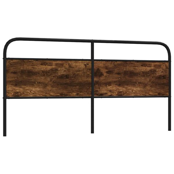 vidaXL Kopfteil R&auml;uchereiche 200 cm Stahl und Holzwerkstoff