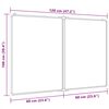 vidaXL Magnetisches Whiteboard Klappbar 120x100x1,7 cm Aluminium
