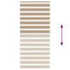 vidaXL Doppelrollo Sandbraun 100x200 cm Stoffbreite 95,9 cm Polyester