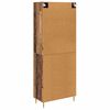 vidaXL Highboard Altholz 69,5 x 34 x 180 cm Holzwerkstoff
