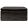 vidaXL Holzkiste mit Deckel Schwarz 40x30x13 cm Massivholz Kiefer