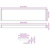 vidaXL Fensterbank Wei&szlig; 60 x 20 x 4,5 cm PVC