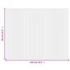 vidaXL Teppich Rechteckig Braun 80x100 cm Bambus