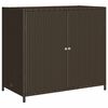 vidaXL Gartenschrank Braun 83x45x76 cm Poly Rattan