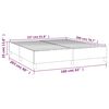 vidaXL Boxspringbettgestell Hellgrau 160x200 cm Samt