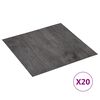 vidaXL PVC-Fliesen Selbstklebend 20 Stk. 1,86 m&sup2; Braun