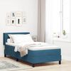 vidaXL Boxspringbett mit Matratze Dunkelblau 200 x 90 cm Polyester
