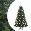vidaXL K&uuml;nstlicher Weihnachtsbaum mit Kugel 120 cm 150 LEDs