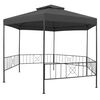 vidaXL Gartenpavillon 323x275x265 cm Anthrazit