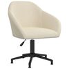 vidaXL Esszimmerst&uuml;hle 4 Stk. Drehbar Creme Samt