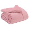 vidaXL Winterbettdecke Gepolstert Rosa 135 x 220 cm Mikrofaser