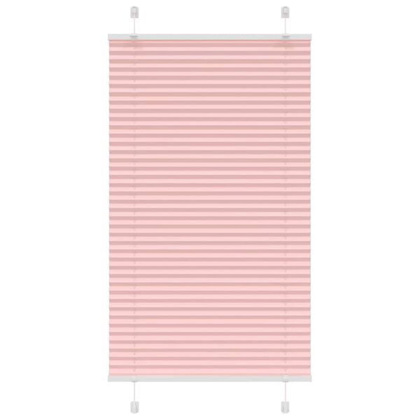vidaXL Plissee Rosa 80x100 cm Stoffbreite 79,4 cm Polyester