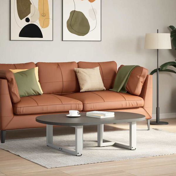 vidaXL Couchtischbeine T-Form 2 Stk. Wei&szlig; 60x25x(30-31) cm Stahl