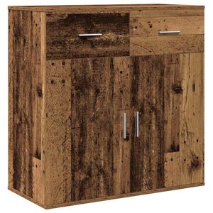 vidaXL Sideboard mit Schubladen Altholz 78 x 38 x 80 cm Holzwerkstoff