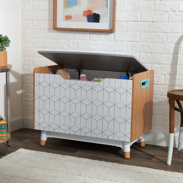 KidKraft Spielzeugkiste Mid-Century Modern Grau 74&times;46&times;56 cm