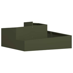 vidaXL Garten-Pflanzgef&auml;&szlig; Olive Gr&uuml;n 100 x 100 x 50 cm