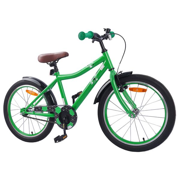 vidaXL Kinderfahrrad 18 Zoll f&uuml;r 5-7 Jahre alt Gr&uuml;n