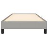 vidaXL Bettgestell ohne Matratze Hellgrau 90x190 cm Stoff