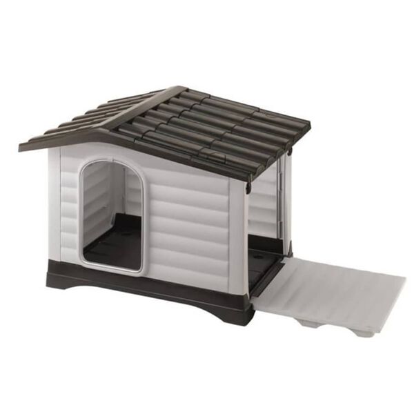 Ferplast Hundeh&uuml;tte Villa 70 Grau 73 x 59 x 53 cm 87253099