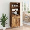vidaXL Highboard Altholz 69,5 x 32,5 x 180 cm Holzwerkstoff