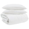 vidaXL Bettdecken Set mit Kissen 3 pcs Wei&szlig; Daunenfeder
