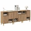 vidaXL Sideboards 3 pcs Artisan-Eiche 60 x 35 x 70 cm Holzwerkstoff