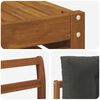 vidaXL Sofagarnituren 8 pcs Natur und Anthrazit Massivholz Akazie