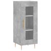vidaXL Highboard Betongrau 34,5x34x180 cm Holzwerkstoff