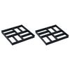 vidaXL Pflasterformen 2 Stk. 40 x 40 x 4 cm Kunststoff
