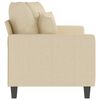 vidaXL 2-Sitzer-Sofa Creme 140 cm Stoff