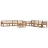 vidaXL Outdoor-Sofagarnitur 9 Stk. Natur Massivholz Akazie