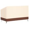 vidaXL Abdeckung f&uuml;r 3-Sitzer-Bank Beige 159x84x56/81 cm 600D Oxford