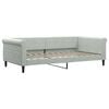 vidaXL Tagesbett Hellgrau 100x200 cm Samt
