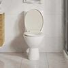 vidaXL Toilettensitz mit Absenkautomatik Aprikose Oval