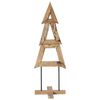 vidaXL Weihnachtsbaum Braun 120 cm Massivholz Teak
