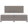 vidaXL Boxspringbett mit Matratze Taupe 200 x 200 cm Stoff