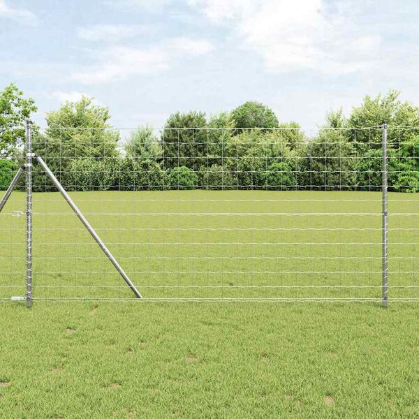 vidaXL Eurozaun 1,2 x 25 m PVC-beschichtetes Eisen