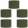 vidaXL Pflanzenring 5 Stk. Olive Gr&uuml;n 30 x 30 x 20 cm