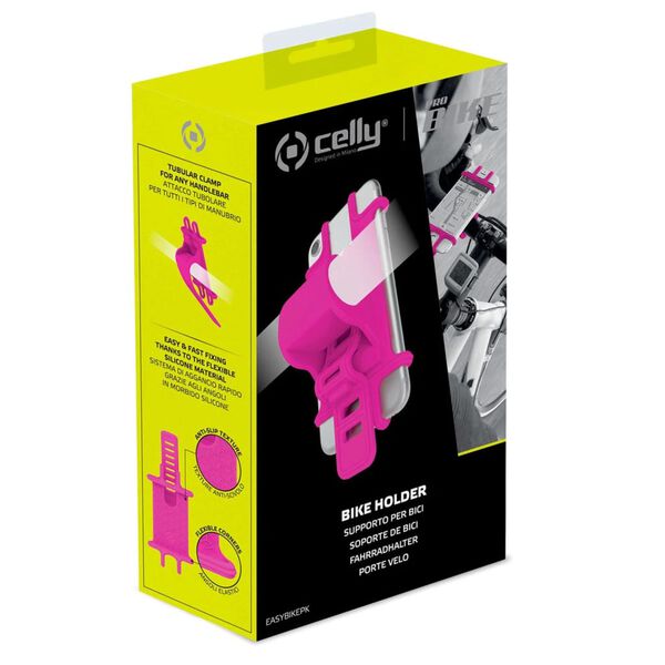 Celly Fahrrad-Handyhalterung Easybike Rosa