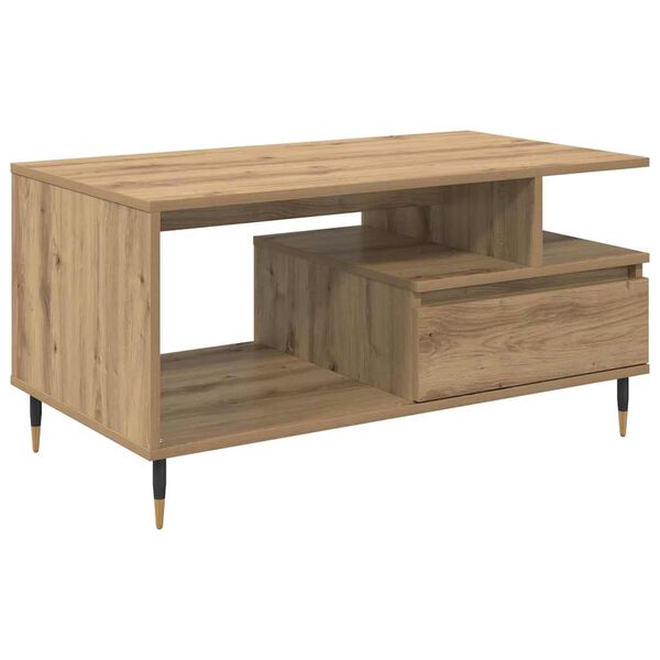 vidaXL Couchtisch Artisan-Eiche 90 x 49 x 45 cm Holzwerkstoff