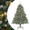 vidaXL K&uuml;nstlicher Weihnachtsbaum mit 300 LEDs mit St&auml;nder Gr&uuml;n 210 cm