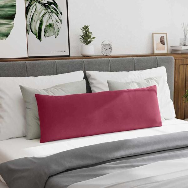 vidaXL Sofakissen 2 St&uuml;ck Weinrot 120 x 40 cm Cordstoff