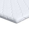 vidaXL Kokosnuss Topper Wei&szlig; 140 x 200 cm Jacquard-Stoff