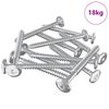 vidaXL Holzschrauben 1350 Stk. Silber Stahl