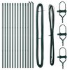 vidaXL Zaunpfosten 13 pcs Gr&uuml;n Stahl
