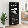 vidaXL Highboard Schwarz Eichen-Optik 69,5 x 32,5 x 180 cm
