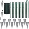 vidaXL Eurozaun Stahl 25 x 1,7 m Gr&uuml;n